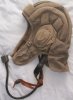 Iraqi T55 Tankers soft helmet with earphones and throat mikes. Collected as souvenir by British .jpg