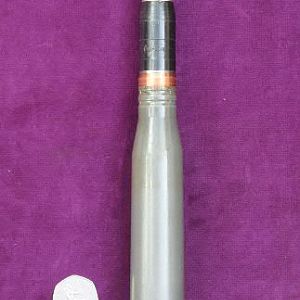 23 MM High explosive Incendiary Tracer round for the "ZU" Gun system.