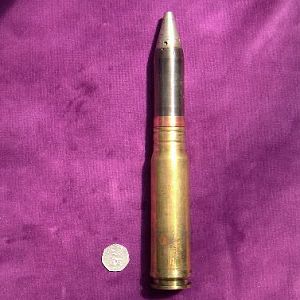 30 MM "NR" High Explosive Incendiary Tracer round.