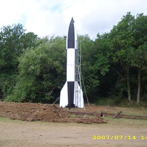 V2 ROCKET on display