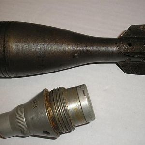 50mm mortar round with fuze M 1 ,from 1941