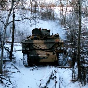 fv432 in the woods