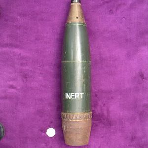 25 Pounder High Explosive (HE) Fuzed with Replica Fuze Number 117
