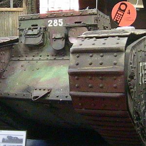 WW1 TANK PROTO TYPE  MODEL that saw action by mistake and has the wounds to prove it !