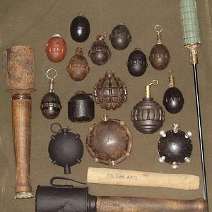 German grenade collection as of 8/09