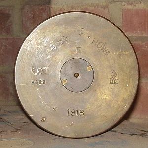 Headstamp WW1 British 4.5 Howitzer shell case UNFIRED PRIMER