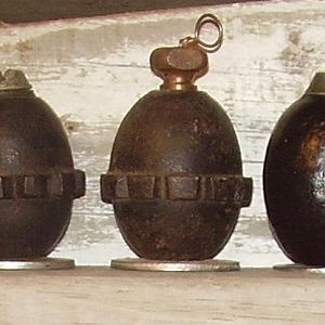 German m1917 egg grenades WW1