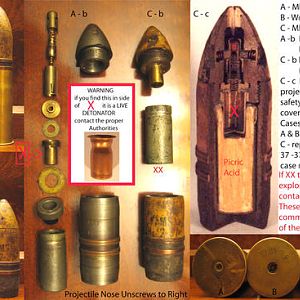 Mle1916&18 HE
( These are fairly common in the U.S., many have never been taken apart. The thre