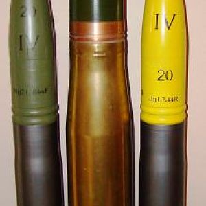 2 German 88mm Rounds & 4inch Navel Round