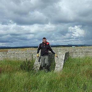 WW2 RAF TAIN  found a few old empty 20mm hispano cases