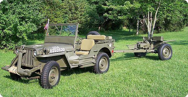 1942 Willys MB and M3 37mm Anti-Tank Gun