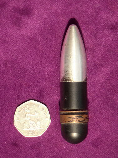 20 MM Aden early experimental projectile.