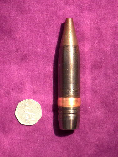 23 MM Experimental High Explosive Incendiary Tracer round for unknown system.