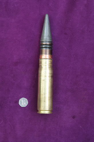 37MM "NR" Armour Piercing Incendiary Tracer round.