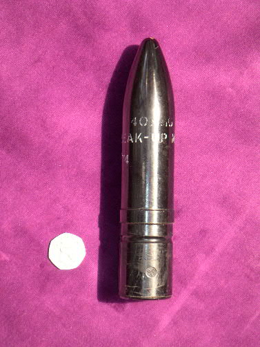 40/60 Bofors Break Up shot (BU) in plastic and filled with "Bird shot"