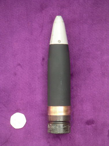 40/70 Bofors Practice projectile British ROF produced with Plug Rep Fuze fitted.