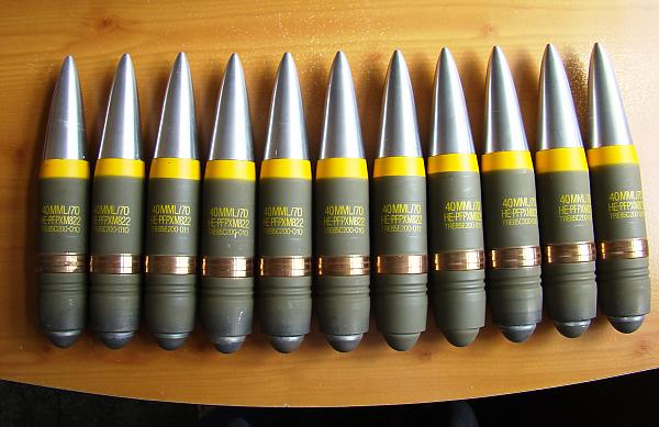 40mm Sgt York projectiles