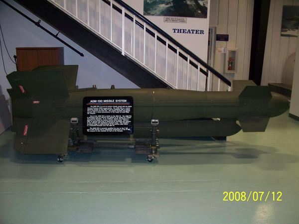 AGM-130 Guided Missile is essentialy a 2000 pound bomb with a rocket motor and a guidance package.