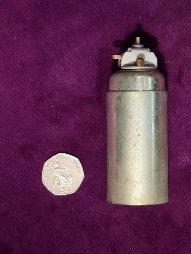 Bomblet from a Rheinmetal 155 MM Carrier shell-shaped charge.