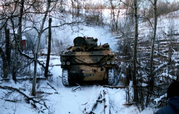 fv432 in the woods