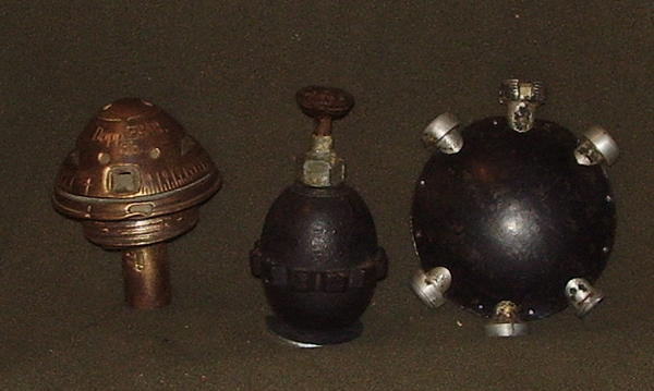 German WW1 Dopp Z/c91 fuze - m1917 German egg grenade with m1916 percussion igniter - m1913 German d