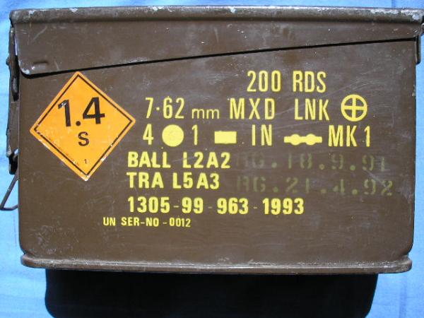 H84 MkI 7.62mm Ball And Tracer In Mk 1 Links