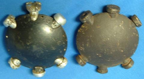 m1913 German defensive discus grenade and m1913 completely hollow German practice defensive discus g