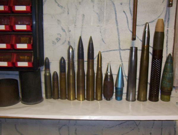 Smaller artillery rounds