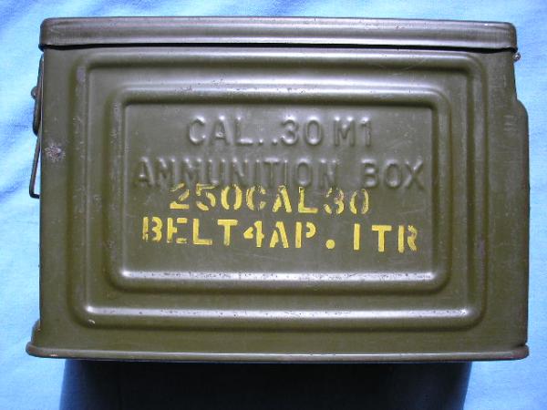 U.S 30 Cal Tracer And A/P In Belt