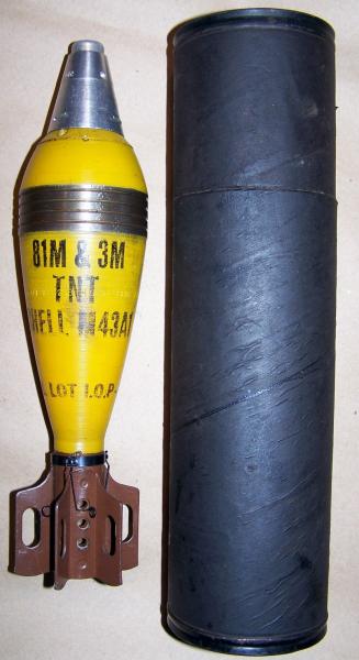 Us M43a1 81mm Mortar / M52 Fuze