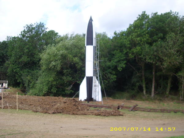 V2 ROCKET on display