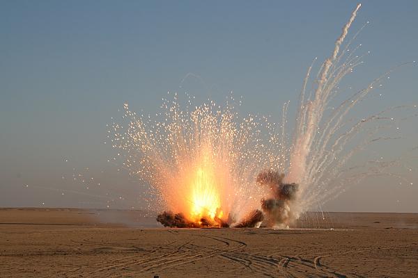 White Phosphorus Shot, Kuwait,2009