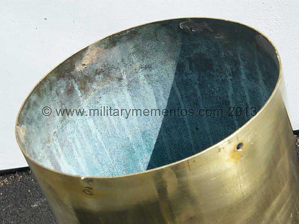 WW1 21cm German Navy Brass Shell Case